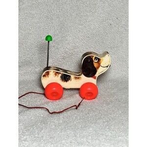 Fisher-Price 1965 Vintage Little Snoopy Dog Pull Toy Made in Mexico